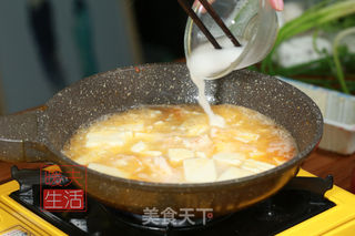 虾仁豆腐羹的做法步骤:7
