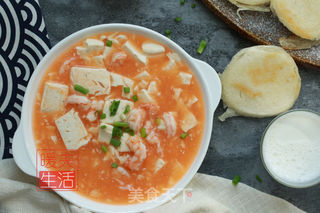 虾仁豆腐羹的做法步骤:8