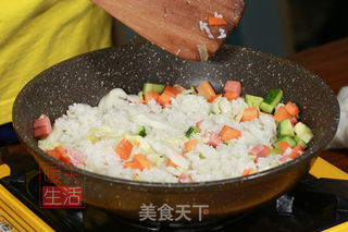蛋包饭的做法步骤:3