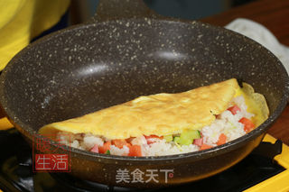 蛋包饭的做法步骤:7