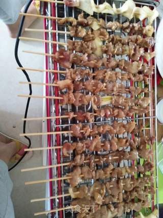 #第四届烘焙大赛暨是爱吃节#烤猪肉串的做法步骤:4