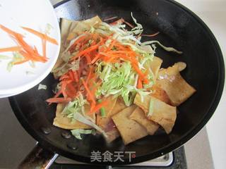 素炒千叶豆腐的做法步骤:6