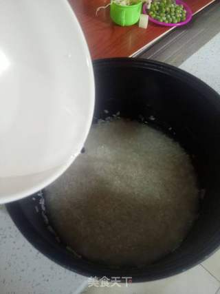 火腿鱿鱼丝焖饭的做法步骤:4