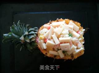 #第四届烘焙大赛暨是爱吃节#菠萝焗饭的做法步骤:7