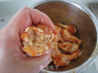 #第四届烘焙大赛暨是爱吃节#翅根虾仁包饭的做法步骤:9