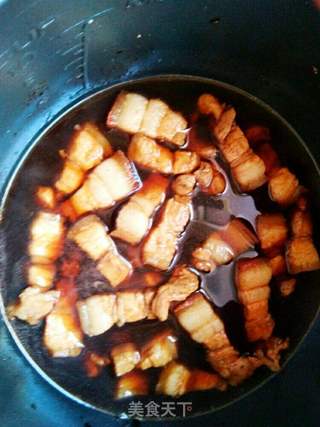 低脂红烧肉的做法步骤:4