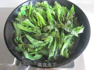 小炒莴苣叶的做法步骤:3
