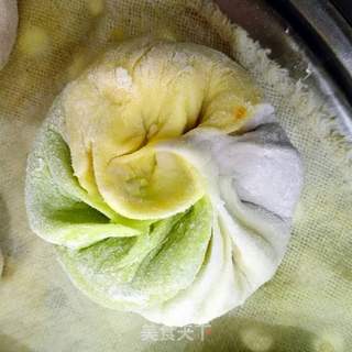 彩色包子的做法步骤:12