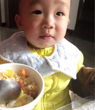 菠萝炒饭的做法步骤:13