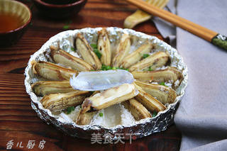 #第四届烘焙大赛暨是爱吃节#盐烤蛏子的做法步骤:6