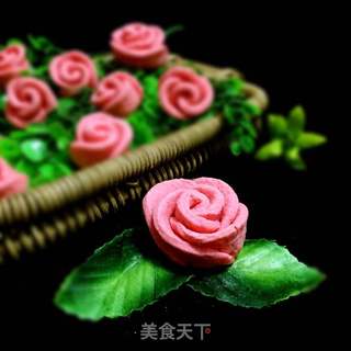 #第四届烘焙大赛暨是爱吃节#玫瑰花饼干的做法步骤:17