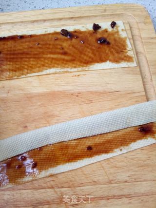 #第四届烘焙大赛暨是爱吃节#酱香烤豆皮的做法步骤:4