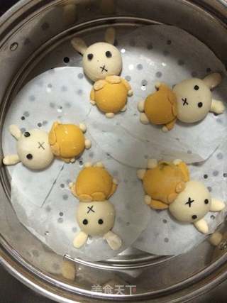 米菲兔包子的做法步骤:10