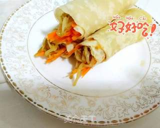 家庭版春饼的做法步骤:14