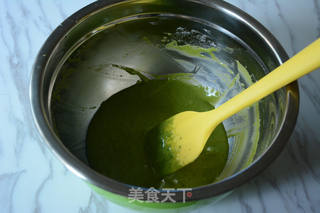 #第四届烘焙大赛暨是爱吃节#菠菜戚风的做法步骤:4