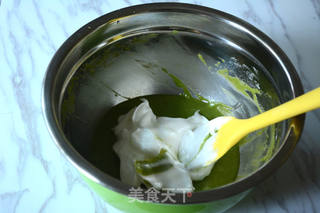 #第四届烘焙大赛暨是爱吃节#菠菜戚风的做法步骤:5