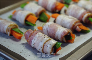 #第四届烘焙大赛暨是爱吃节#三蔬培根卷的做法步骤:6