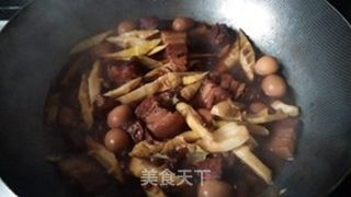 竹笋烧肉的做法步骤:10