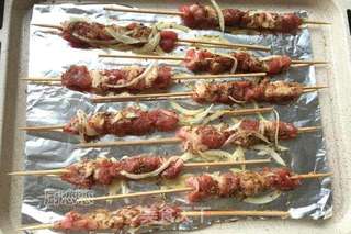 #第四届烘焙大赛暨是爱吃节#鲜嫩烤羊肉串的做法步骤:6