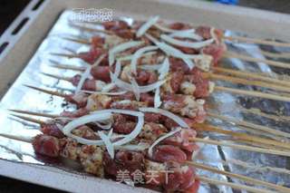 #第四届烘焙大赛暨是爱吃节#鲜嫩烤羊肉串的做法步骤:5