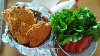 #第四届烘焙大赛暨是爱吃节#新奥尔良烤鸡腿堡的做法步骤:18