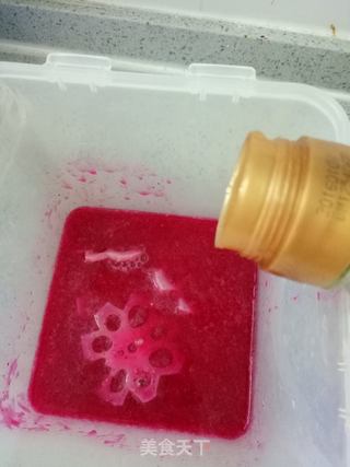 花朵胭脂藕片的做法步骤:9