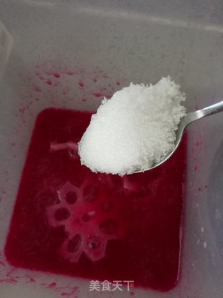 花朵胭脂藕片的做法步骤:10