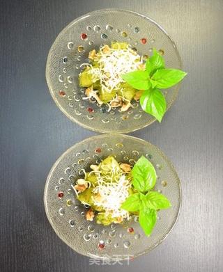 CoCoLc的私菜食谱经--绿石沙拉【扁桃仁罗勒青酱版】的做法步骤:7