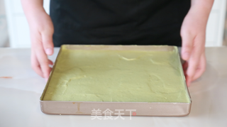 西屋特约之抹茶蜜豆蛋糕卷的做法步骤:7