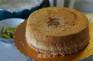 双味奶油戚风蛋糕的做法步骤:12