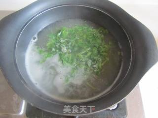 萝卜缨鸭血汤的做法步骤:6