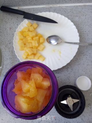 菠萝酸奶冰糕的做法步骤:5