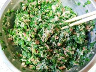 韭菜猪肉馅饼的做法步骤:6