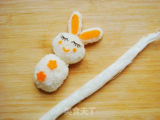 小兔子的梦想【趣味卡通便当】的做法步骤:5