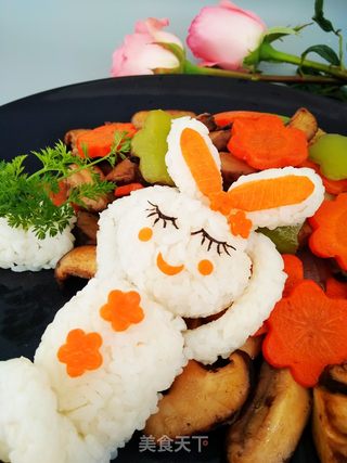 小兔子的梦想【趣味卡通便当】的做法步骤:13