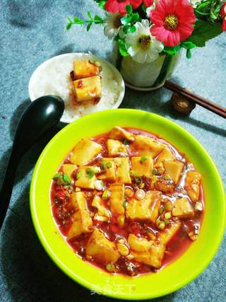 香辣嫩豆腐的做法步骤:9
