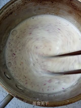 椰蓉玫瑰花牛奶小方的做法步骤:7