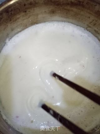 椰蓉玫瑰花牛奶小方的做法步骤:9