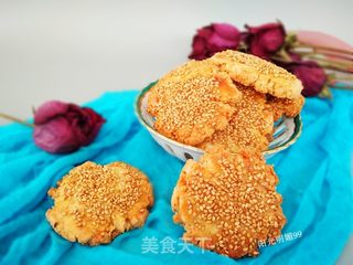 #第四届烘焙大赛暨是爱吃节#芝麻桃酥的做法步骤：15