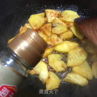 菠萝炒肉的做法步骤：9