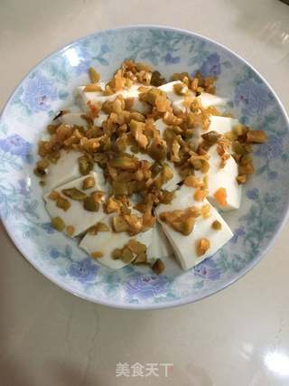 榨菜肉末蒸豆腐的做法步骤：6