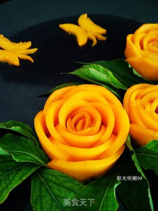 蝶恋花芒果拼盘的做法步骤:12