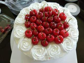 ##第四届烘焙大赛暨是爱吃节#樱桃奶油生日蛋糕的做法图解14