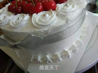 ##第四届烘焙大赛暨是爱吃节#樱桃奶油生日蛋糕的做法图解15