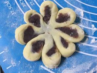 #第四届烘焙大赛暨是爱吃节#红豆沙花朵面包的做法步骤:10