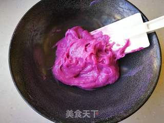 #第四届烘焙大赛暨是爱吃节#翻糖紫薯夹心蛋糕的做法步骤:15