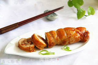 #第四届烘焙大赛暨是爱吃节#烤鸡肉糯米卷的做法步骤:15