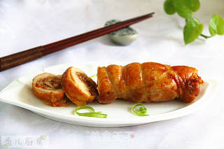 #第四届烘焙大赛暨是爱吃节#烤鸡肉糯米卷的做法步骤:14