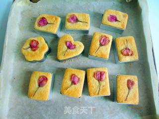 #第四届烘焙大赛暨是爱吃节#樱花凤梨酥的做法步骤:21