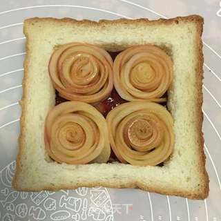 #第四届烘焙大赛暨是爱吃节#苹果玫瑰吐司的做法步骤:31